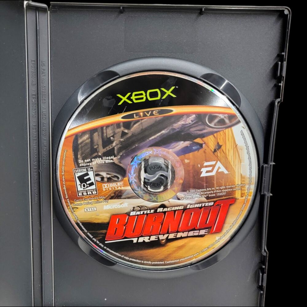 Burnout Revenge Xbox Original 2005 Microsoft EA Games Disc Only Battle Racing